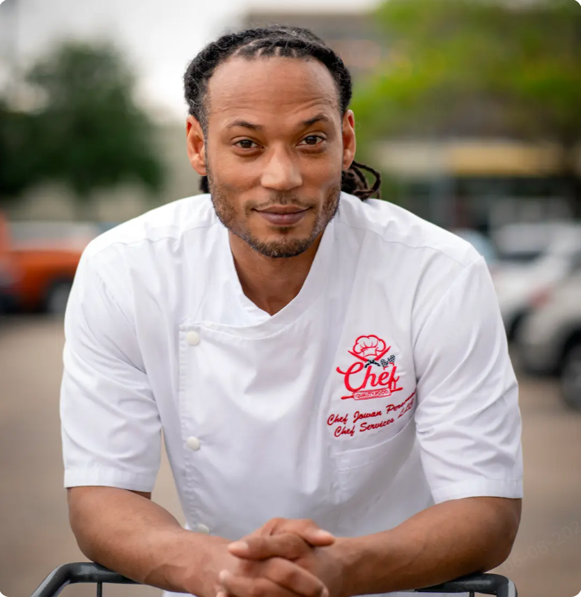Chef Jowan in his chef coat