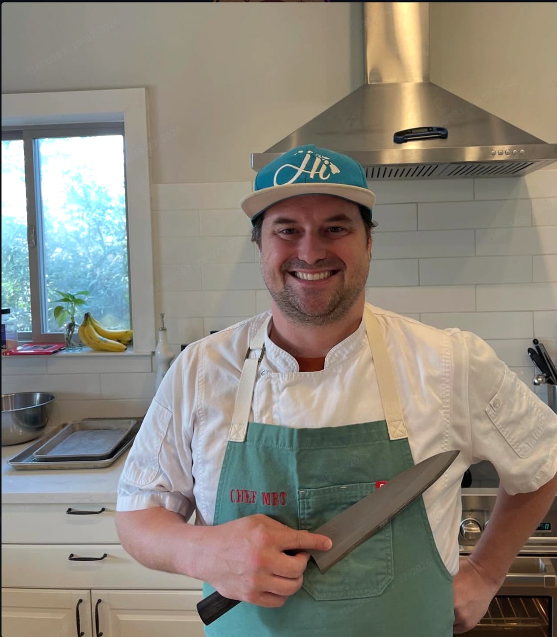 Chef Marshall Taylor in his kitchen